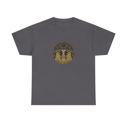 Unisex Heavy Cotton Tee, Birds of Valhalla, T-Shirt, Printify
