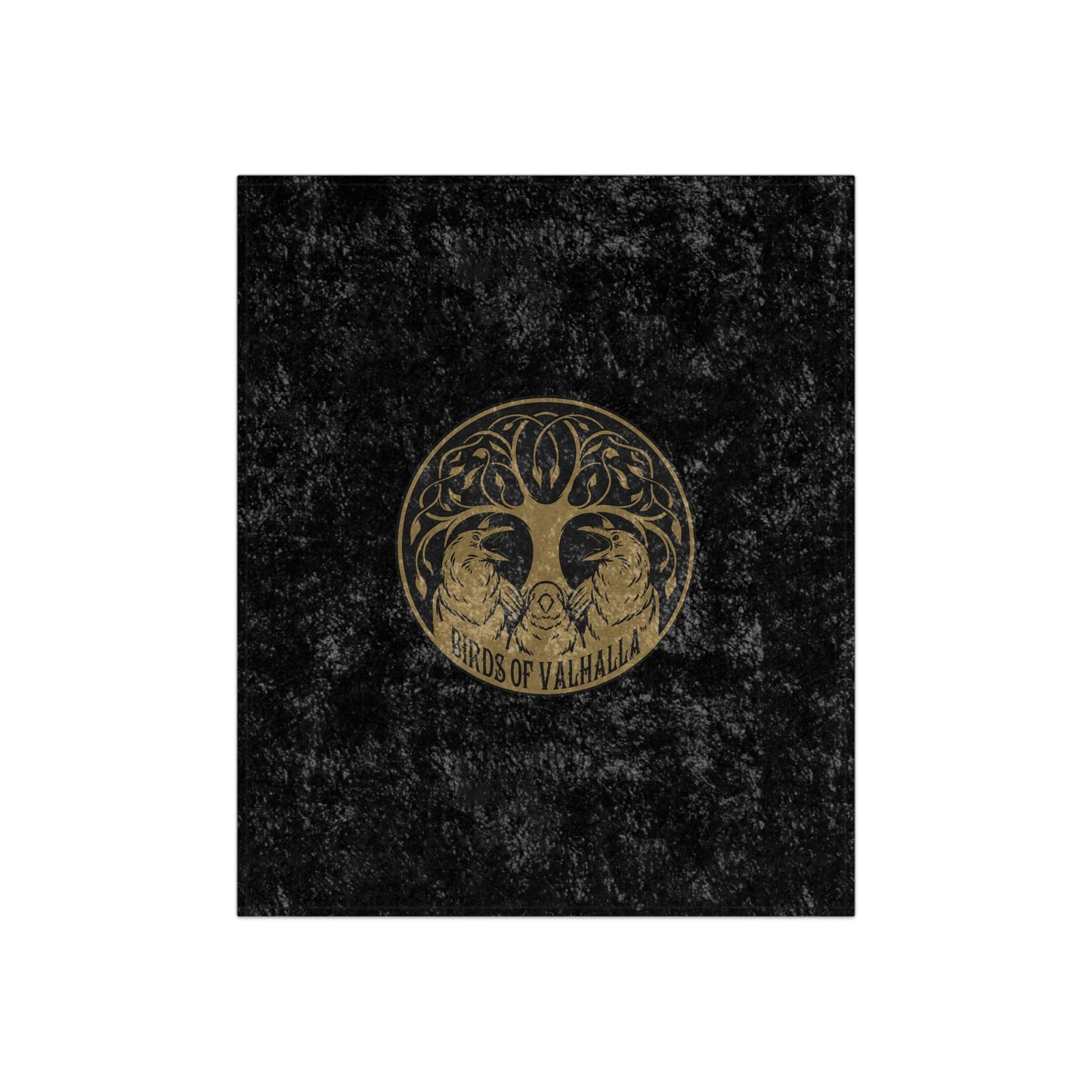 Birds of Valhalla Premium Super Soft Crushed Velvet Blanket, Birds of Valhalla, Home Decor, Printify