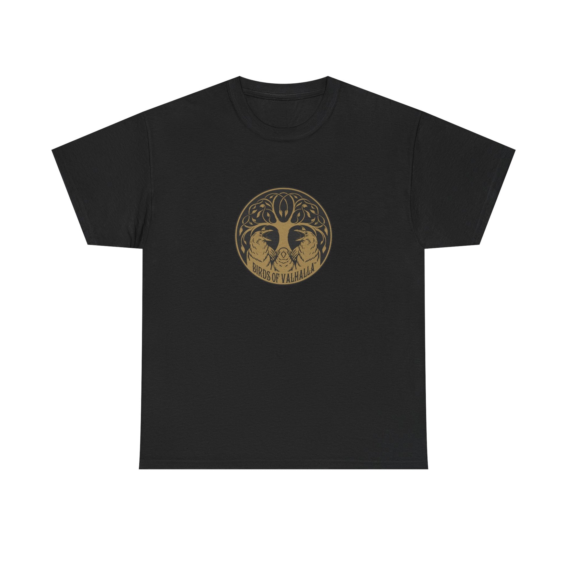 Unisex Heavy Cotton Tee, Birds of Valhalla, T-Shirt, Printify
