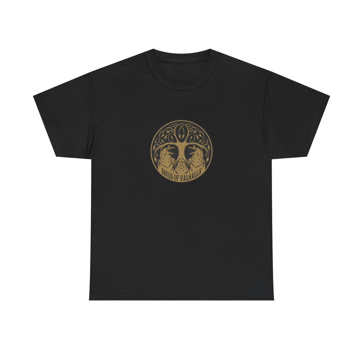 Unisex Heavy Cotton Tee, Birds of Valhalla, T-Shirt, Printify
