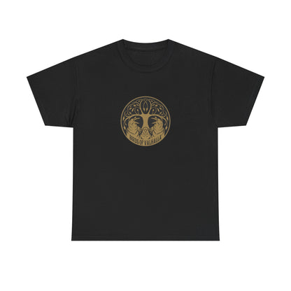 Unisex Heavy Cotton Tee, Birds of Valhalla, T-Shirt, Printify