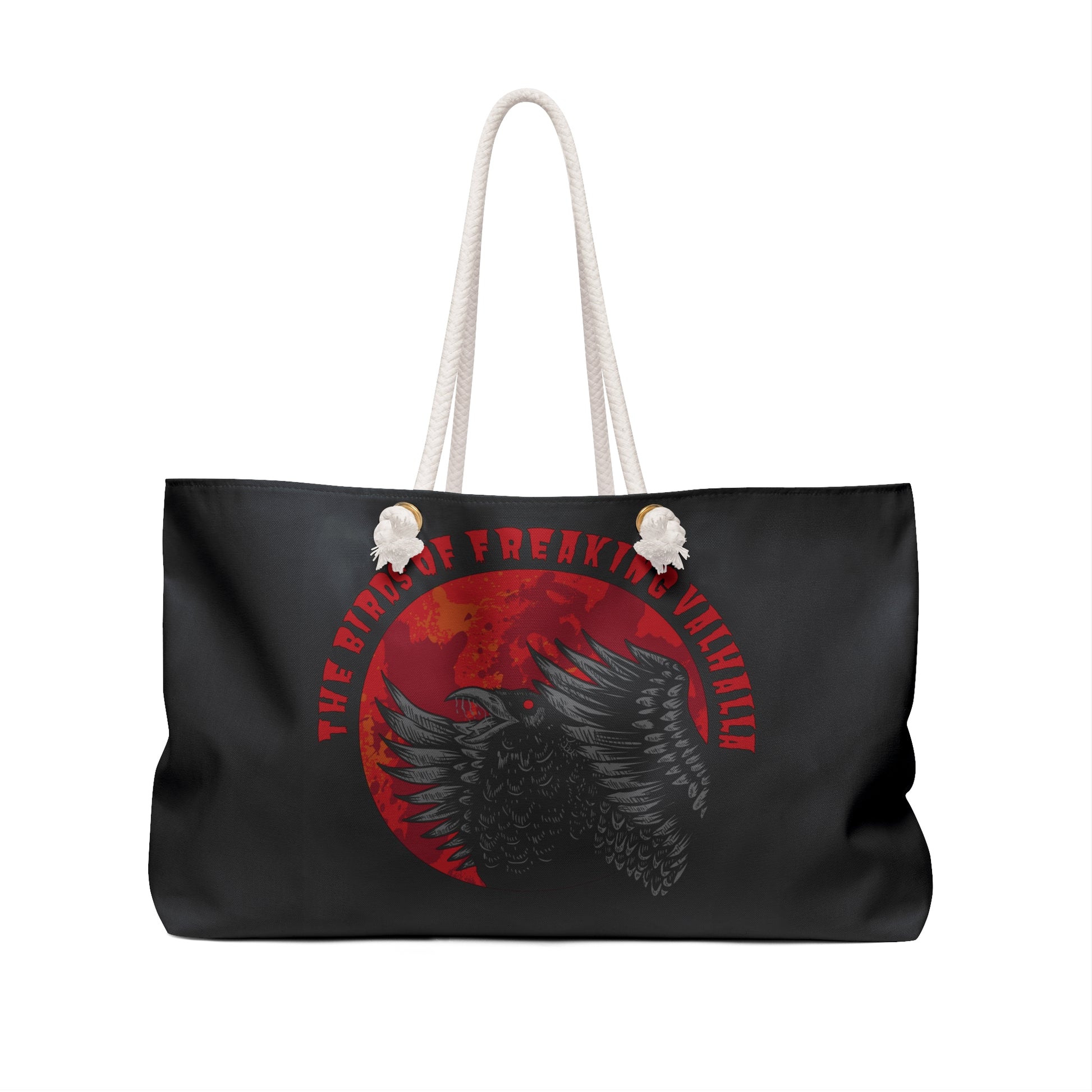 Birds of Freaking Valhalla Weekender Bag, Birds of Valhalla, Bags, Printify