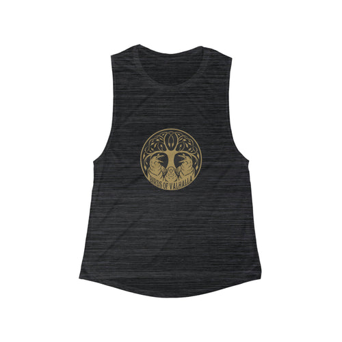 Women's Flowy Scoop Muscle Tank, Birds of Valhalla, Tank Top, Printify