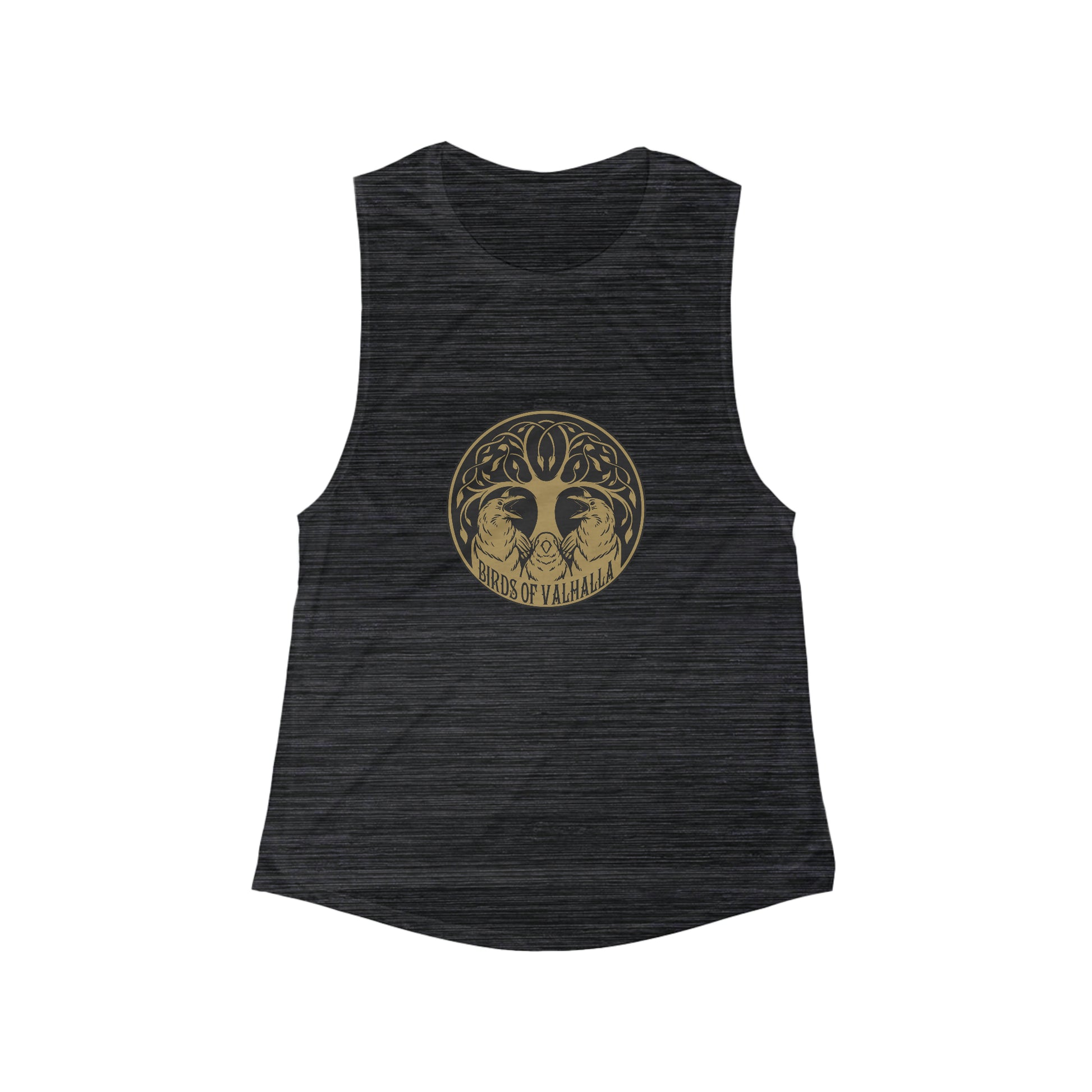 Women's Flowy Scoop Muscle Tank, Birds of Valhalla, Tank Top, Printify