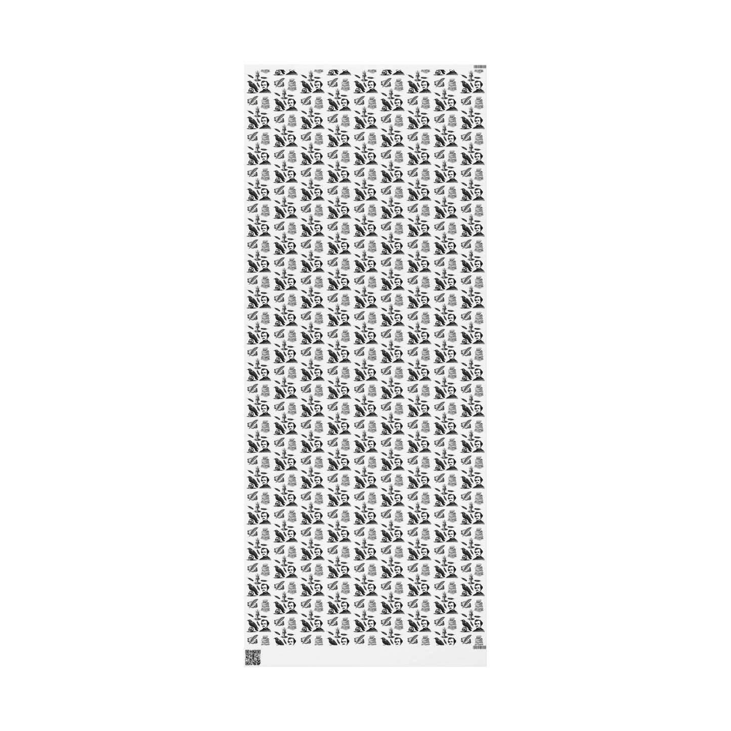 Edgar Allen Poe Pourri Alternative Gothic Wrapping Paper, Birds of Valhalla, Home Decor, Printify