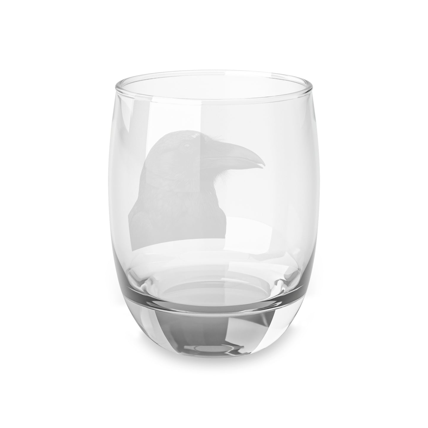 The Raven Whiskey Glass, Birds of Valhalla, Mug, Printify