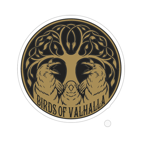 Kiss-Cut Stickers, Birds of Valhalla, Paper products, Printify