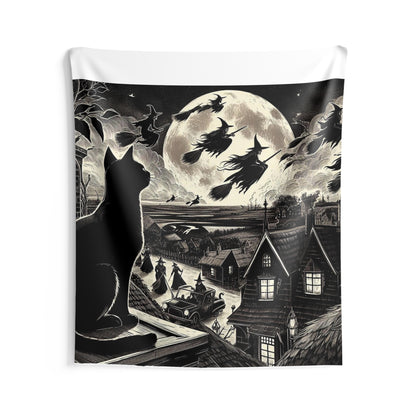 Witching Hour Indoor Wall Tapestries, Birds of Valhalla, Home Decor, Printify