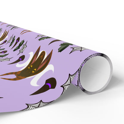 Yule Goat Witchy Alternative Wrapping Paper, Birds of Valhalla, Home Decor, Printify