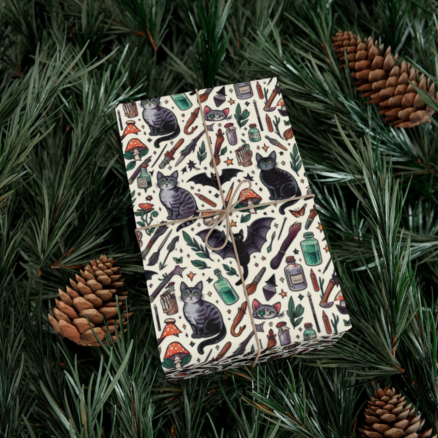 Ari's Witchy Muse Gift Wrap Papers, Birds of Valhalla, Home Decor, Printify