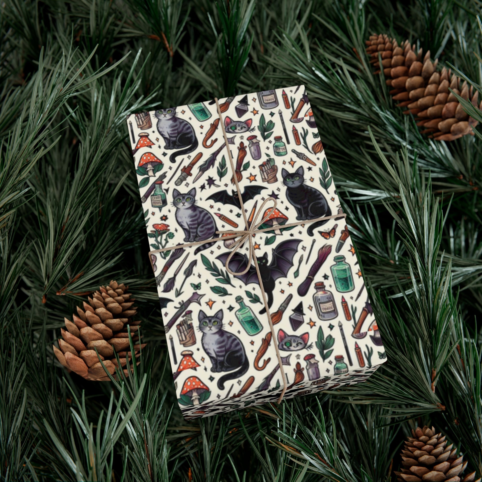 Ari's Witchy Muse Gift Wrap Papers, Birds of Valhalla, Home Decor, Printify