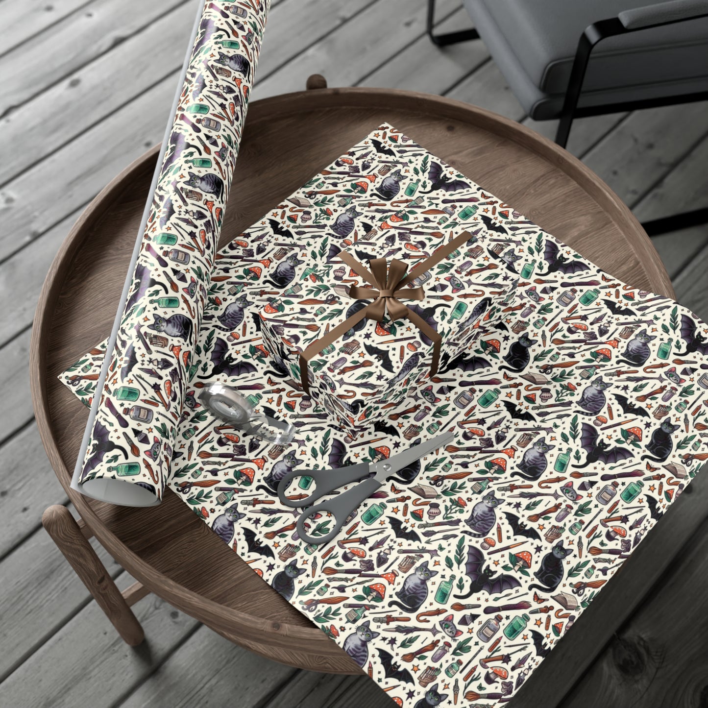 Ari's Witchy Muse Gift Wrap Papers, Birds of Valhalla, Home Decor, Printify