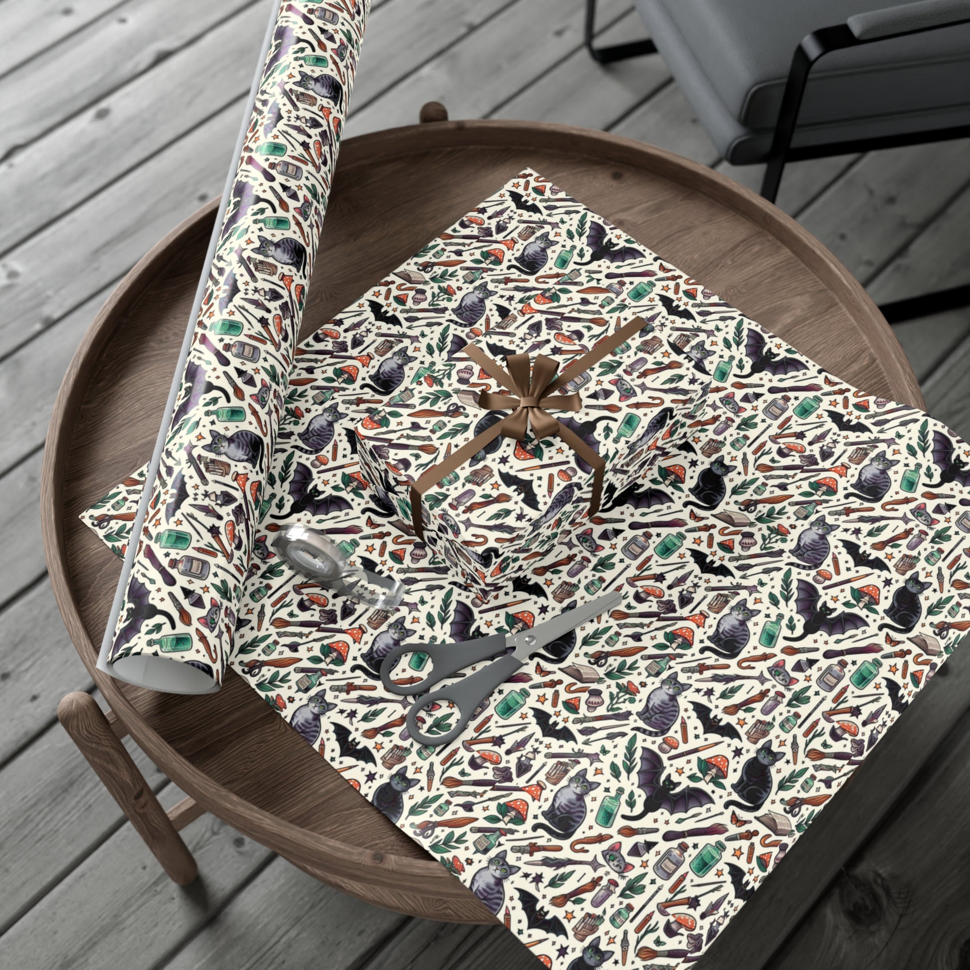 Ari's Witchy Muse Gift Wrap Papers, Birds of Valhalla, Home Decor, Printify