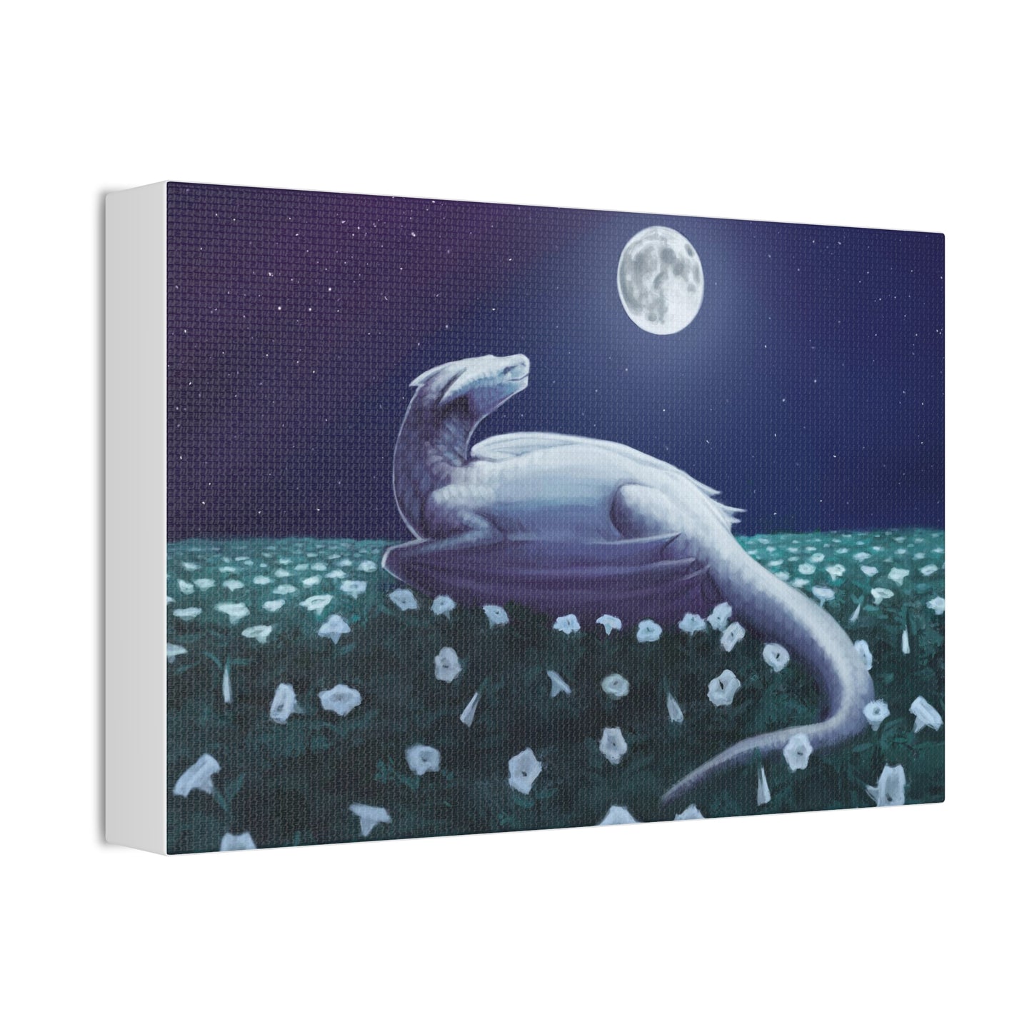 Dragons Blood Moonflower Nectar Canvas Stretched, 1.5'', Birds of Valhalla, Canvas, Printify