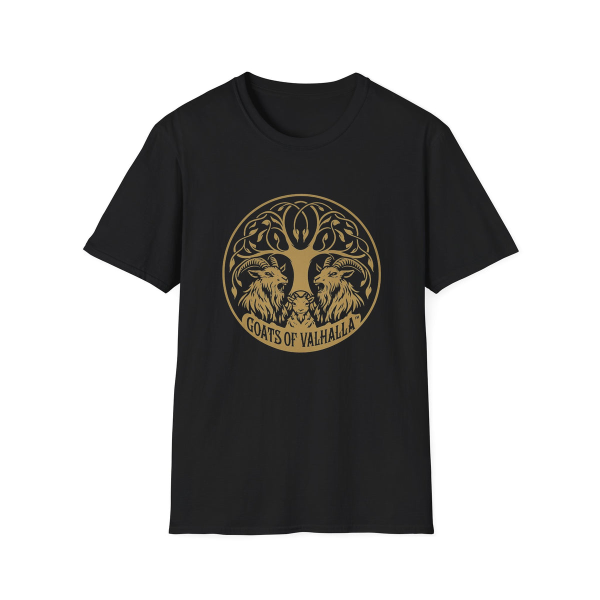 Goats of Valhalla Unisex Softstyle T-Shirt, Birds of Valhalla, T-Shirt, Printify