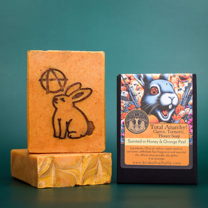 Total Anarchy Carrot Turmeric Honey Soap, Birds of Valhalla, , Birds of Valhalla