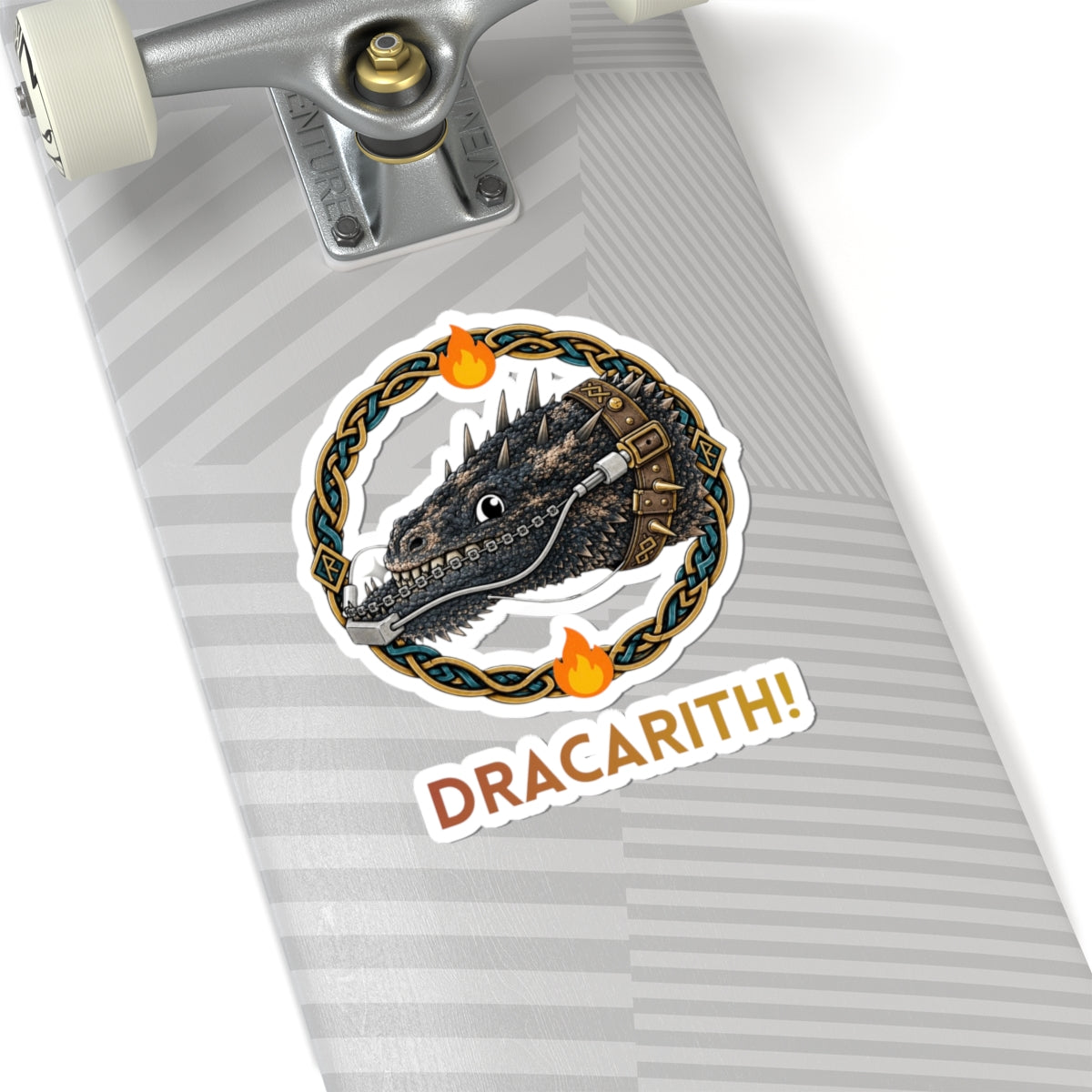 Dracarith Sheepstealer the Dragon Kiss-Cut Stickers, Birds of Valhalla, Paper products, Printify