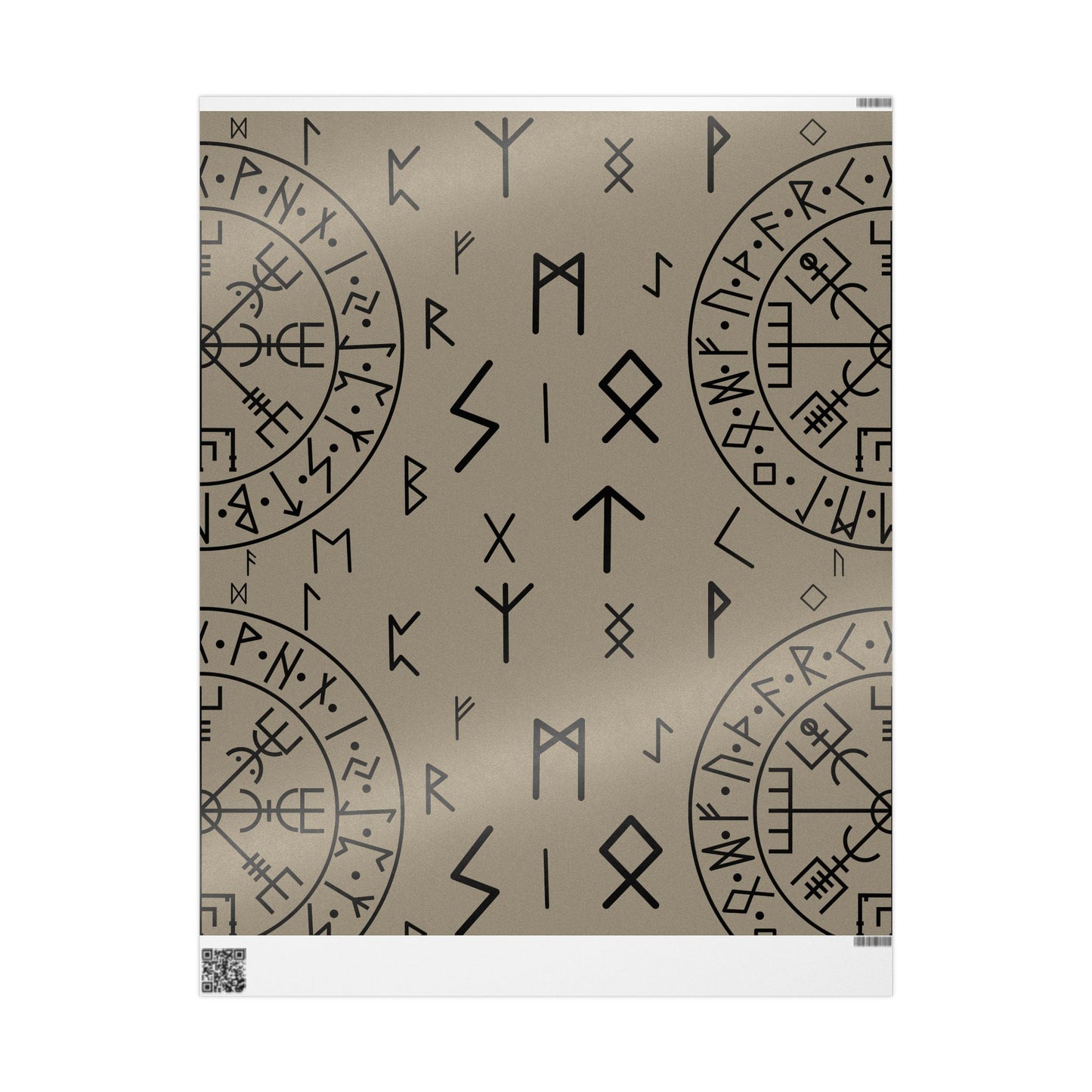 Norse Rune Wrapping Papers, Artist Drawn, Birds of Valhalla, Home Decor, Printify