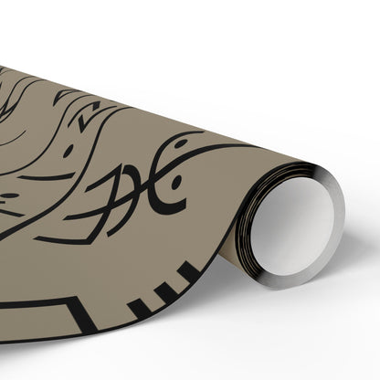 Norse Rune Wrapping Papers, Artist Drawn, Birds of Valhalla, Home Decor, Printify