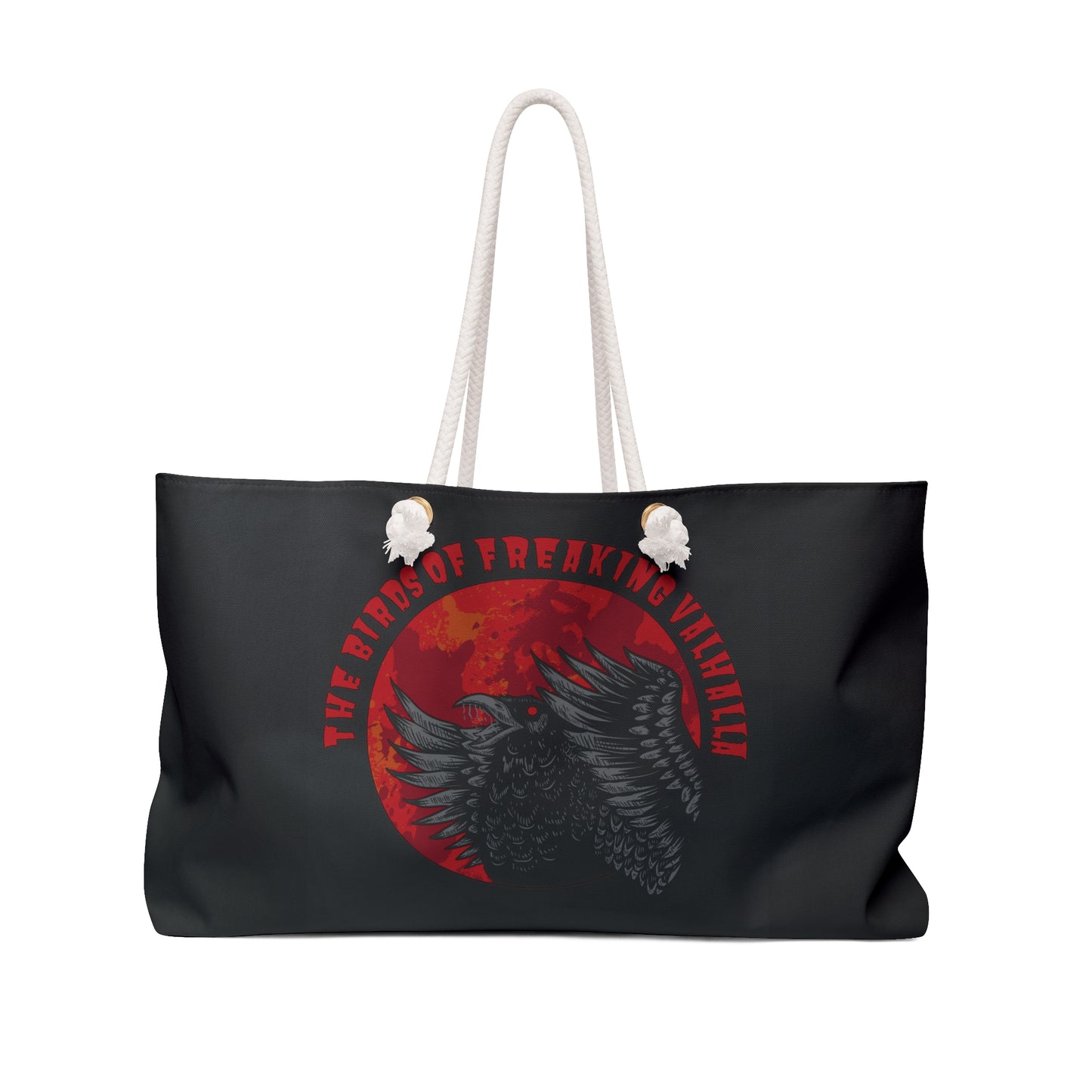 Birds of Freaking Valhalla Weekender Bag, Birds of Valhalla, Bags, Printify