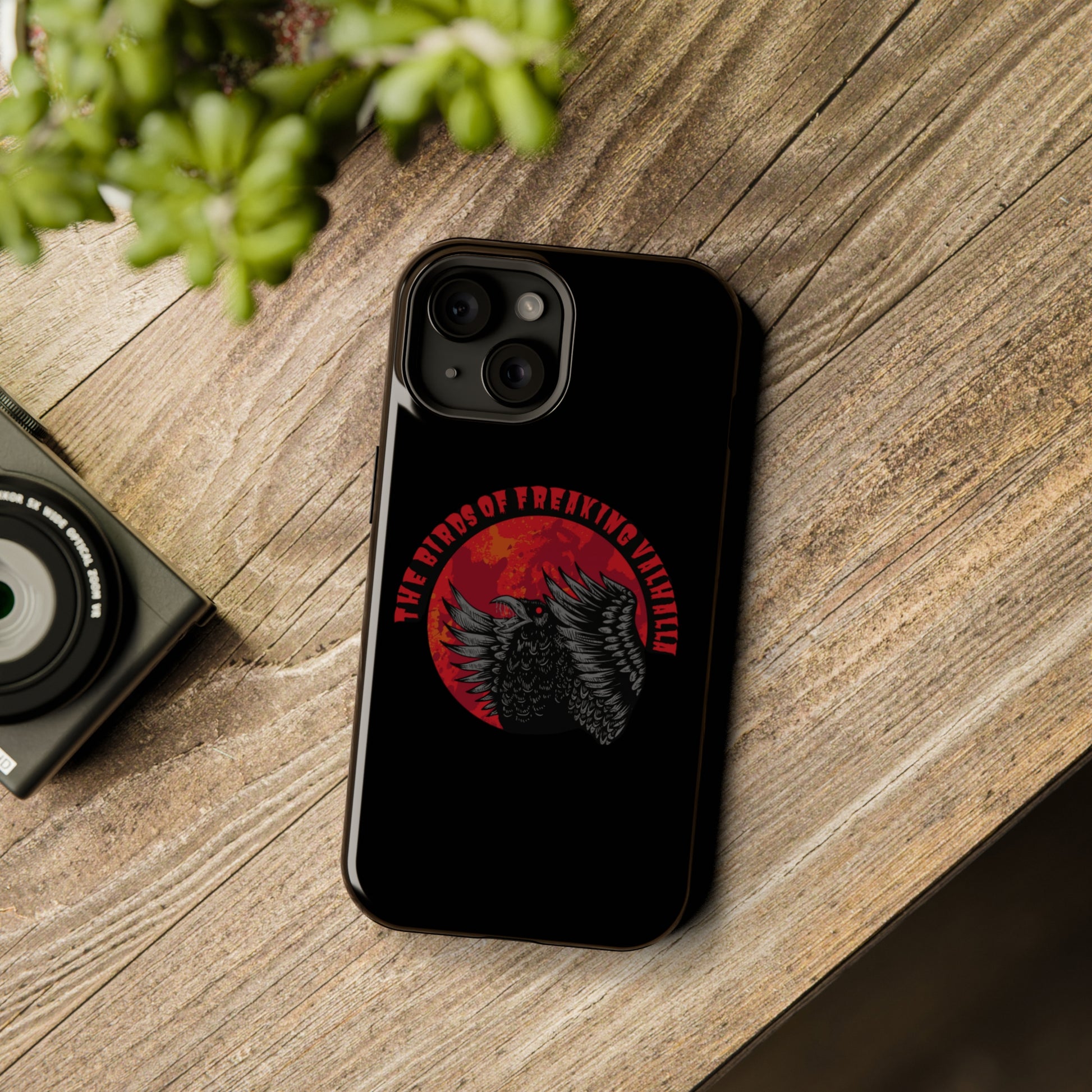 The Birds of Freaking Valhalla MagSafe Tough Cases Iphone 15, Birds of Valhalla, Phone Case, Printify