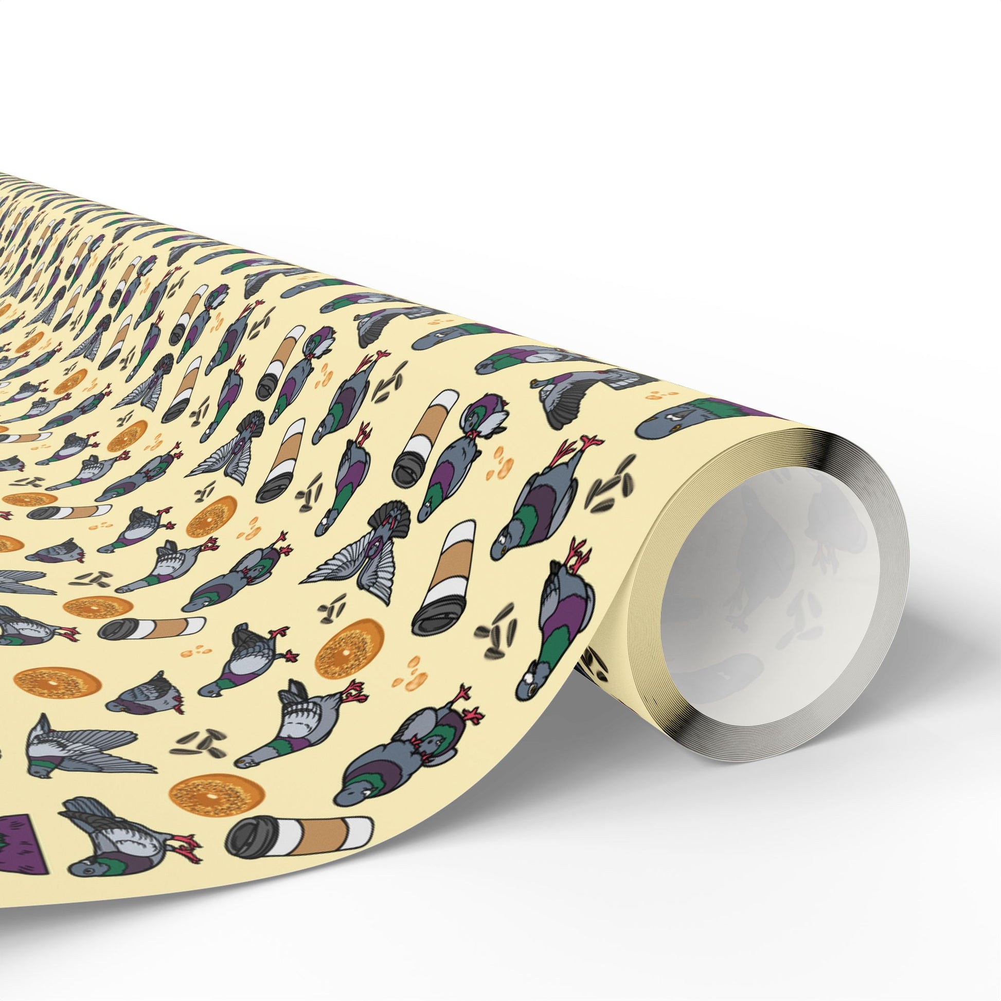 NY Pigeon Wrapping Paper, Birds of Valhalla, Home Decor, Printify