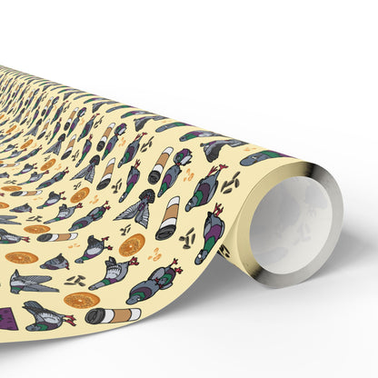 NY Pigeon Wrapping Paper, Birds of Valhalla, Home Decor, Printify