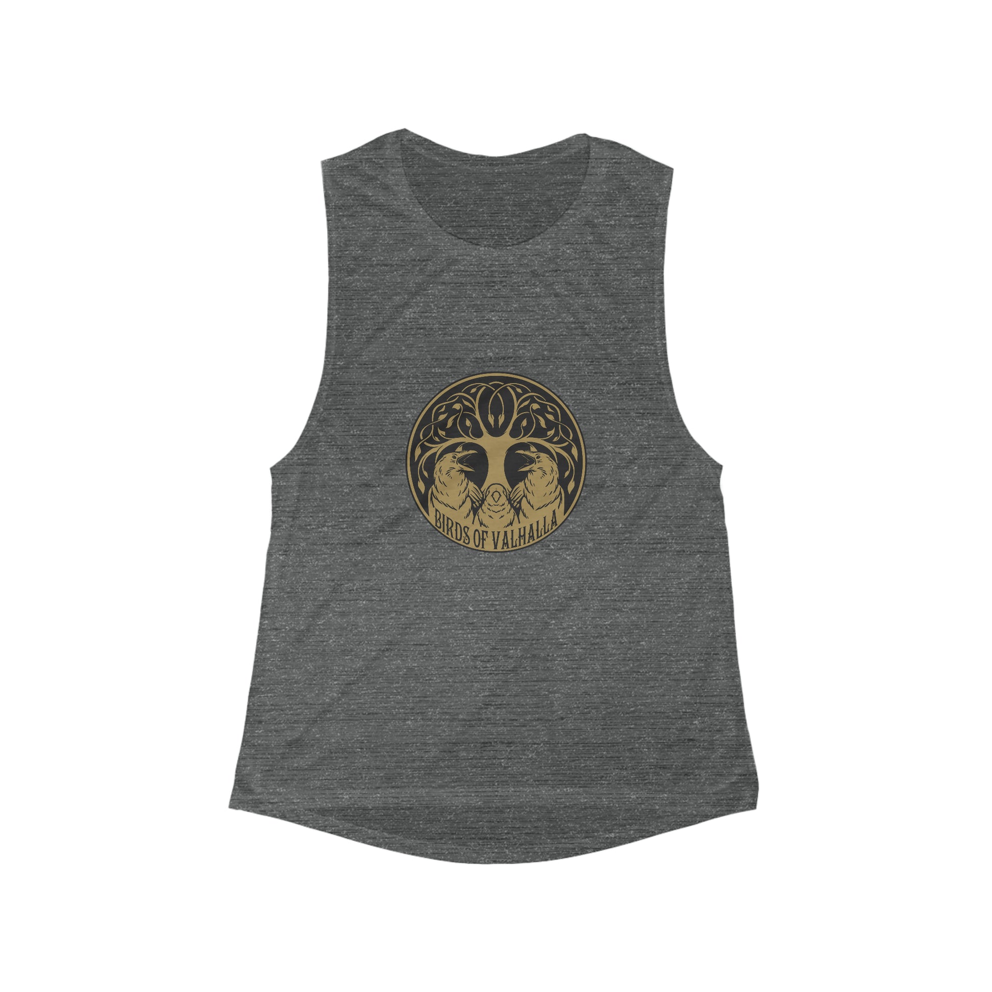 Women's Flowy Scoop Muscle Tank, Birds of Valhalla, Tank Top, Printify