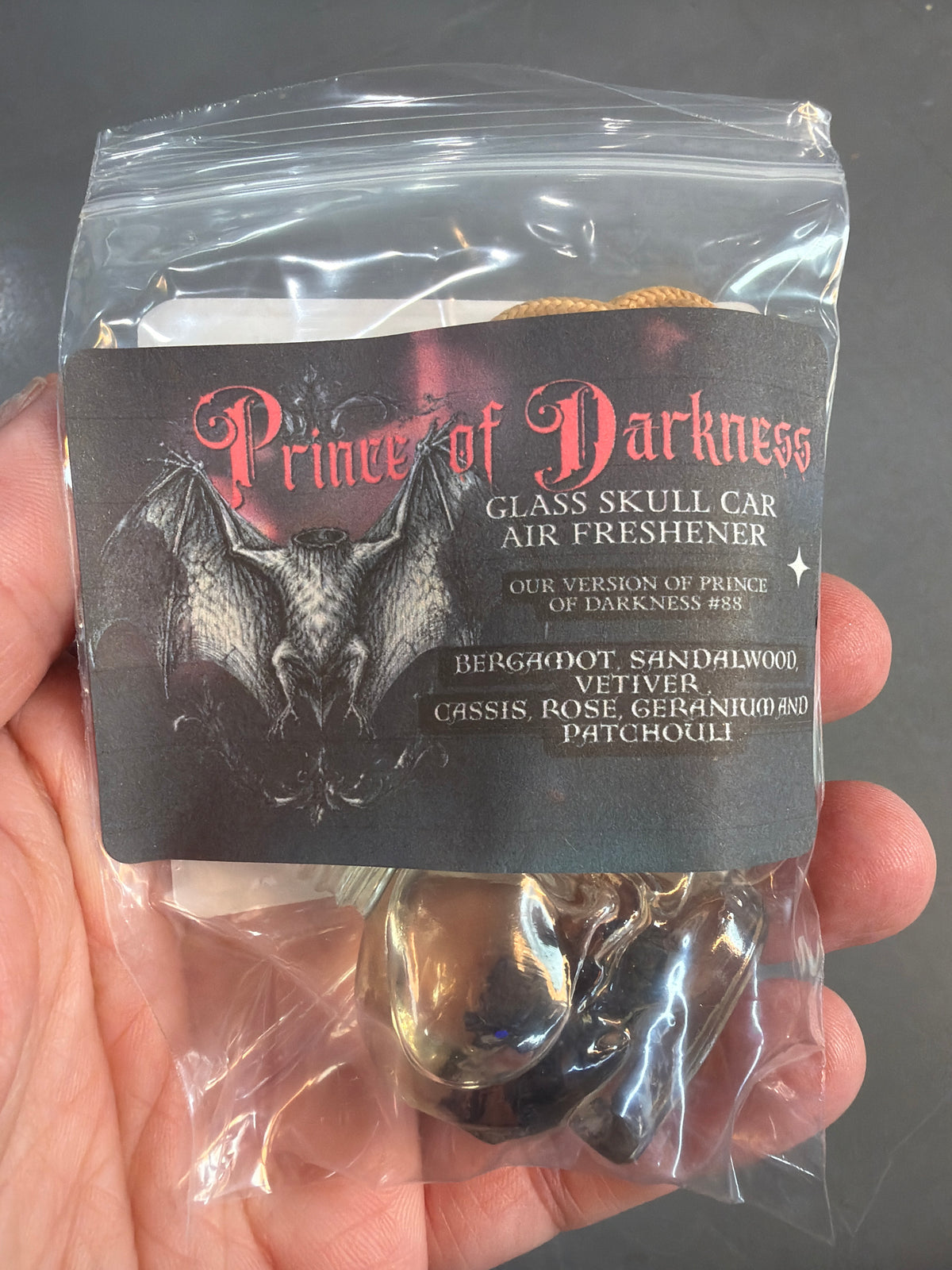 Limited & Seasonal Glass Skull Car Air Freshener Diffusers, Birds of Valhalla, Seasonal, Birds of Valhalla