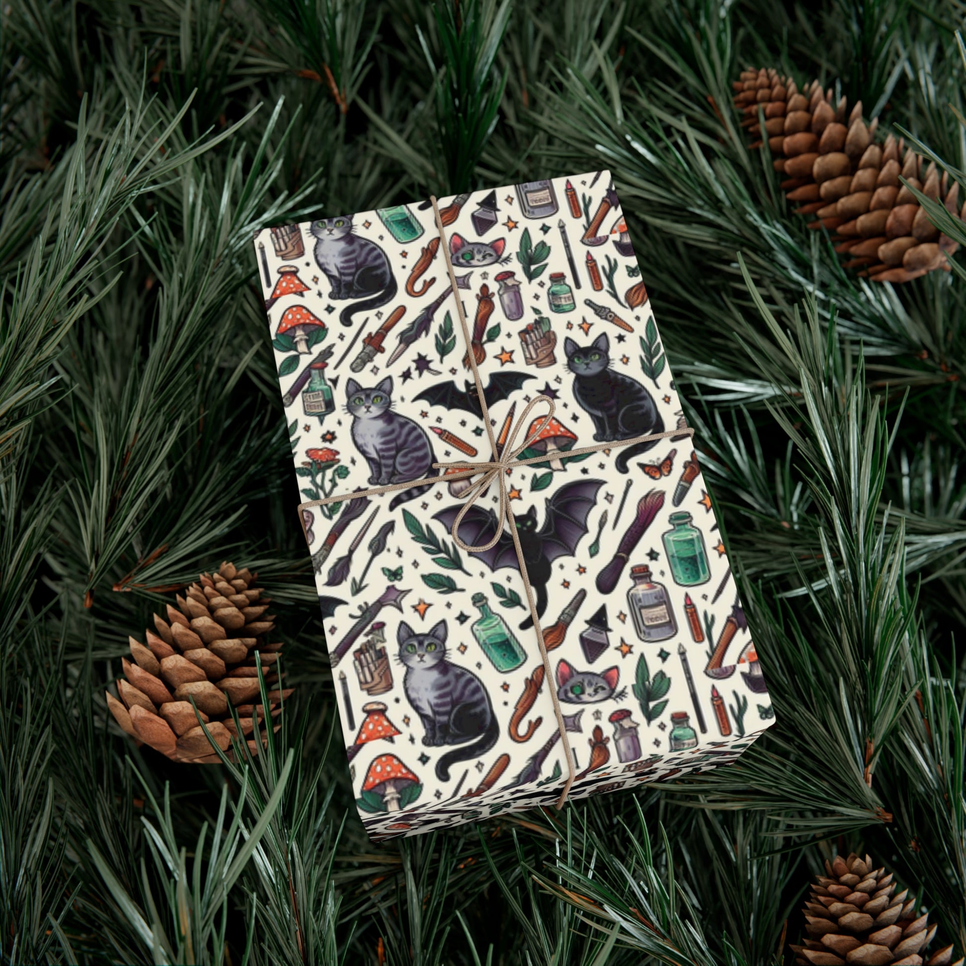 Ari's Witchy Muse Gift Wrap Papers, Birds of Valhalla, Home Decor, Printify