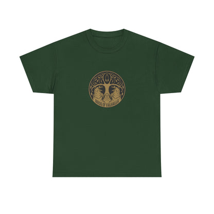 Unisex Heavy Cotton Tee, Birds of Valhalla, T-Shirt, Printify