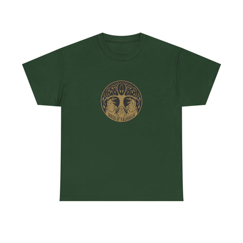 Unisex Heavy Cotton Tee, Birds of Valhalla, T-Shirt, Printify