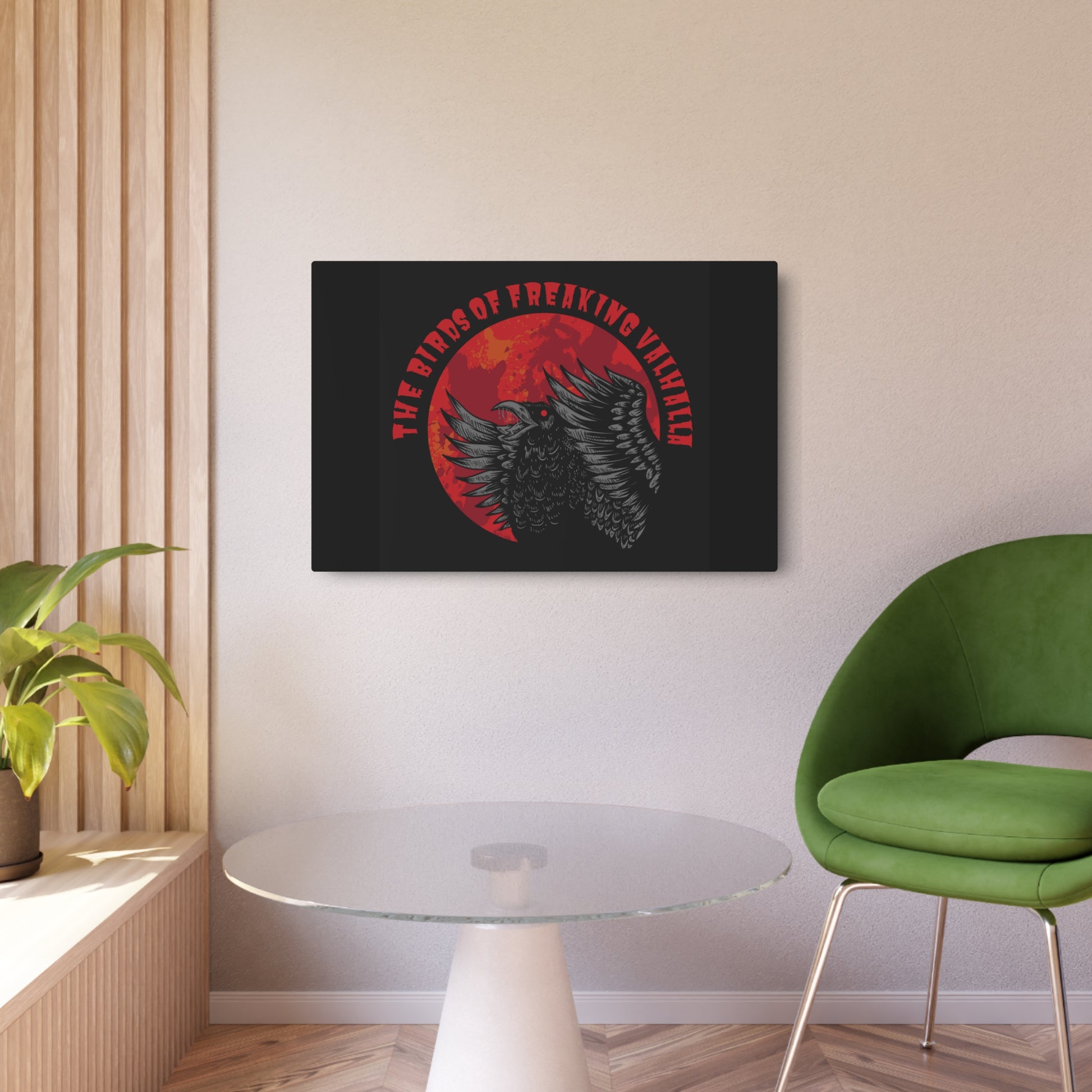 The Birds of Freaking Valhalla Metal Art Sign, Birds of Valhalla, Home Decor, Printify