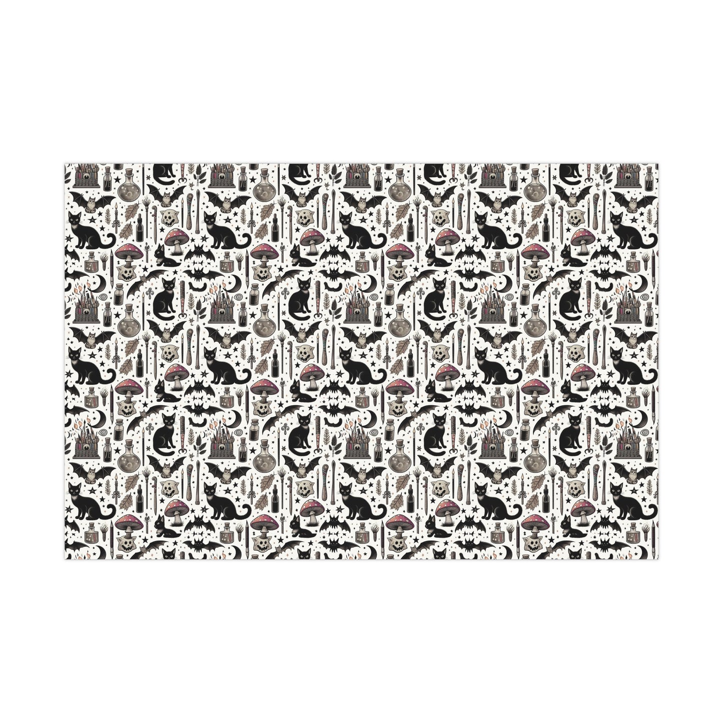 Oddities Mushroom Gift Wrap Papers, Birds of Valhalla, Home Decor, Printify