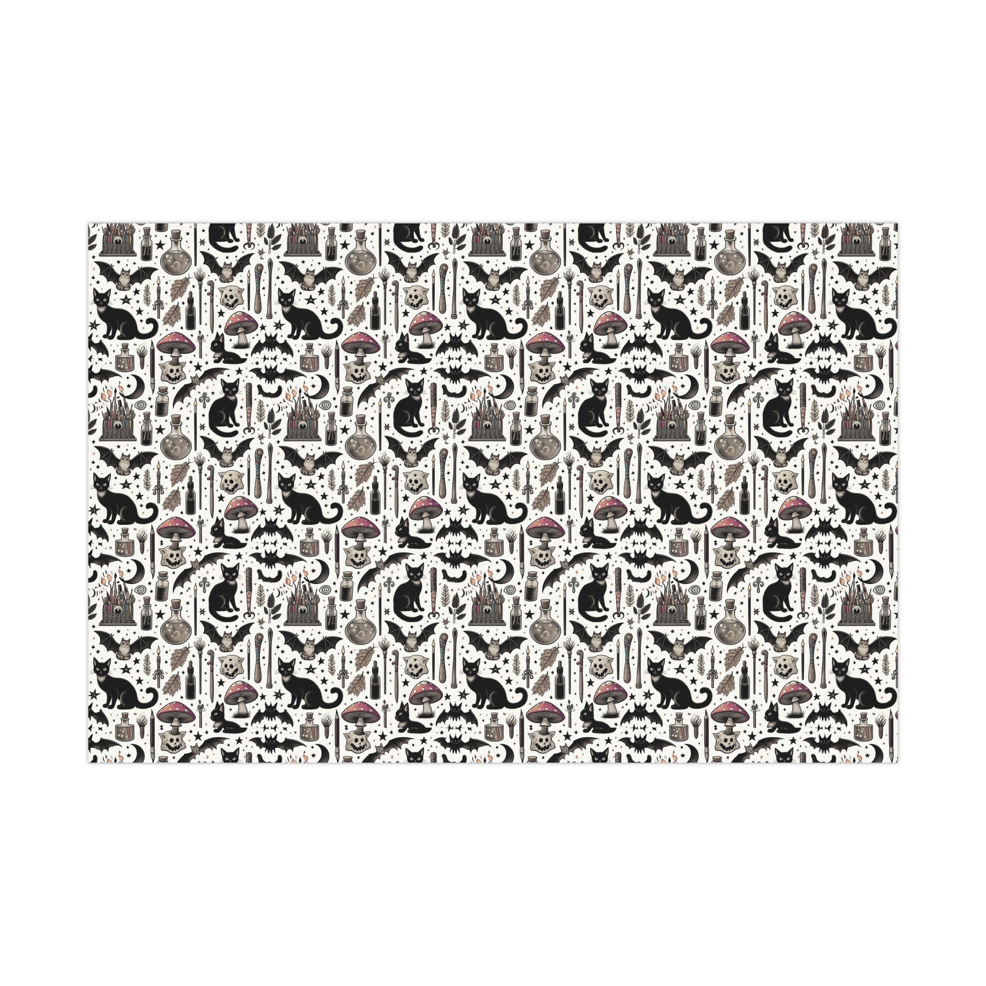 Oddities Mushroom Gift Wrap Papers, Birds of Valhalla, Home Decor, Printify