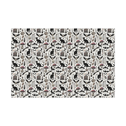 Oddities Mushroom Gift Wrap Papers, Birds of Valhalla, Home Decor, Printify