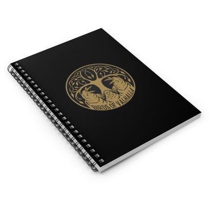 Spiral Notebook - Ruled Line, Birds of Valhalla, Paper products, Printify