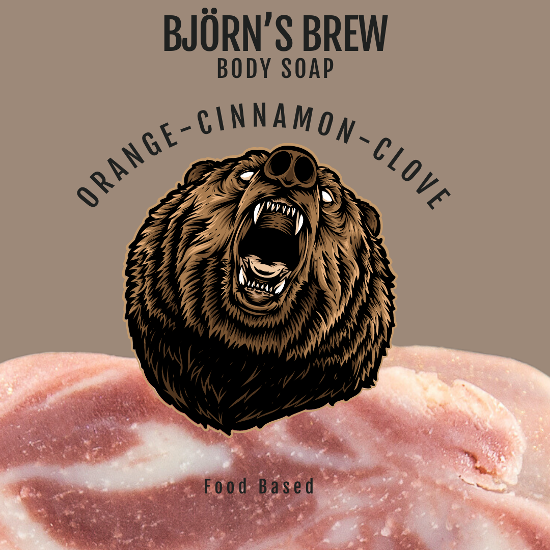 Björn’s Brew - Orange, Cinnamon Clove, & Turmeric, Birds of Valhalla, Signature Soap, Birds of Valhalla