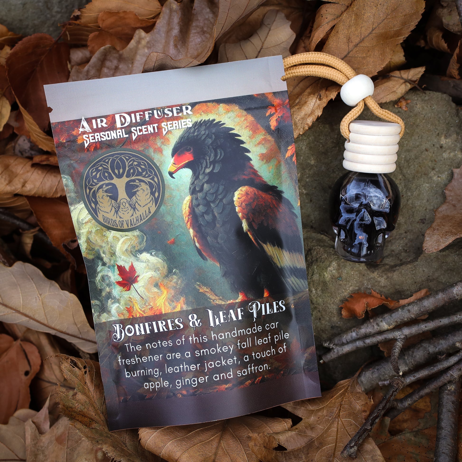 Seasonal/Limited Glass Skull Car Air Freshener Diffusers ✨, Birds of Valhalla, , Birds of Valhalla