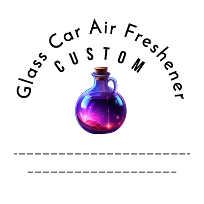 Half Year Glass Skull Car Air Freshener Diffusers, Birds of Valhalla, Vehicle Air Fresheners, Birds of Valhalla