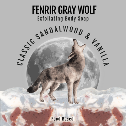 Fenrir the Great Wolf - Sandalwood & Vanilla Signature Soap, Birds of Valhalla, Signature Soap, Birds of Valhalla