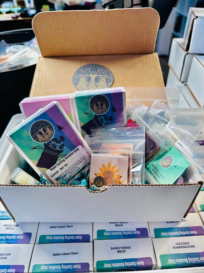 4 Soap Box with Samples and a Lip Balm, Birds of Valhalla, Bar Soap, Birds of Valhalla