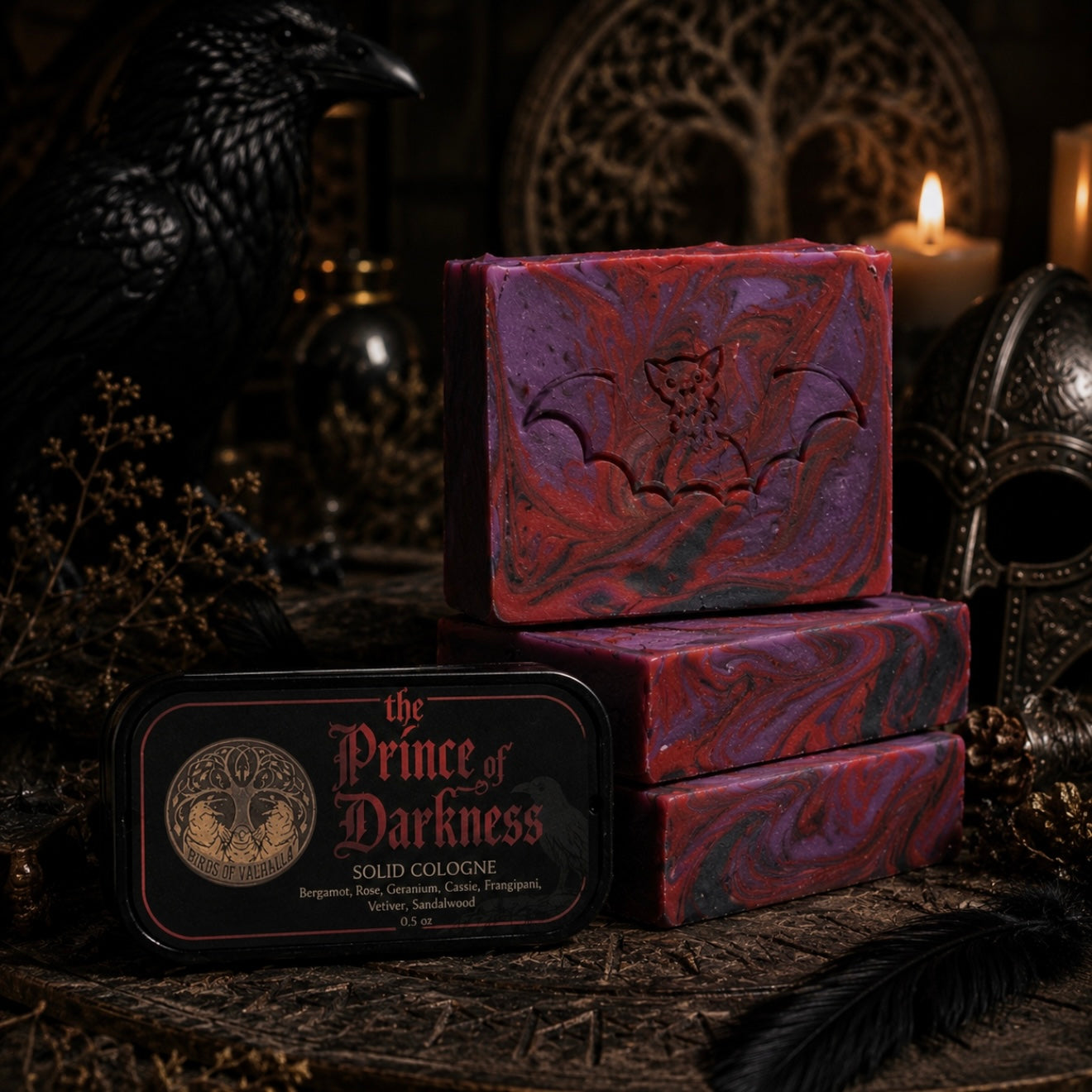 Ozzy, Prince of Darkness Tribute Soap + XL Solid Cologne Combo Set!