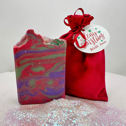 Santa's Sack- Cranberry Apple Marmalade and Pine Holiday Soap