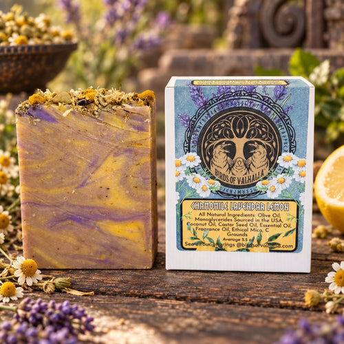 Eir’s Golden Garden; Chamomile Lavender Lemon Natural Soap
