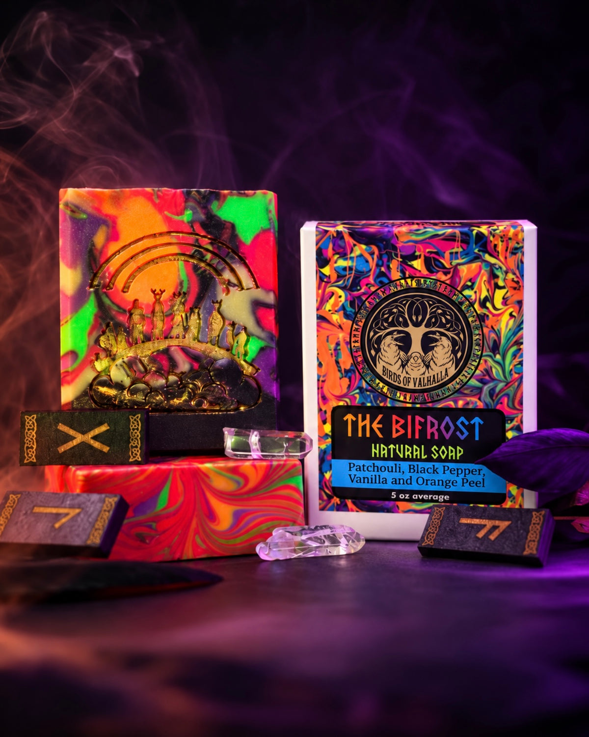 The Bifrost - Vanilla, Patchouli, and Black Pepper Soap, Birds of Valhalla, Bar Soap, Birds of Valhalla