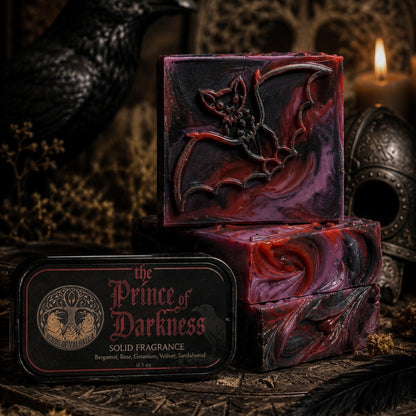 (Pre‑Order) Prince of Darkness Tribute Soap + XL Solid Cologne Combo Set!
