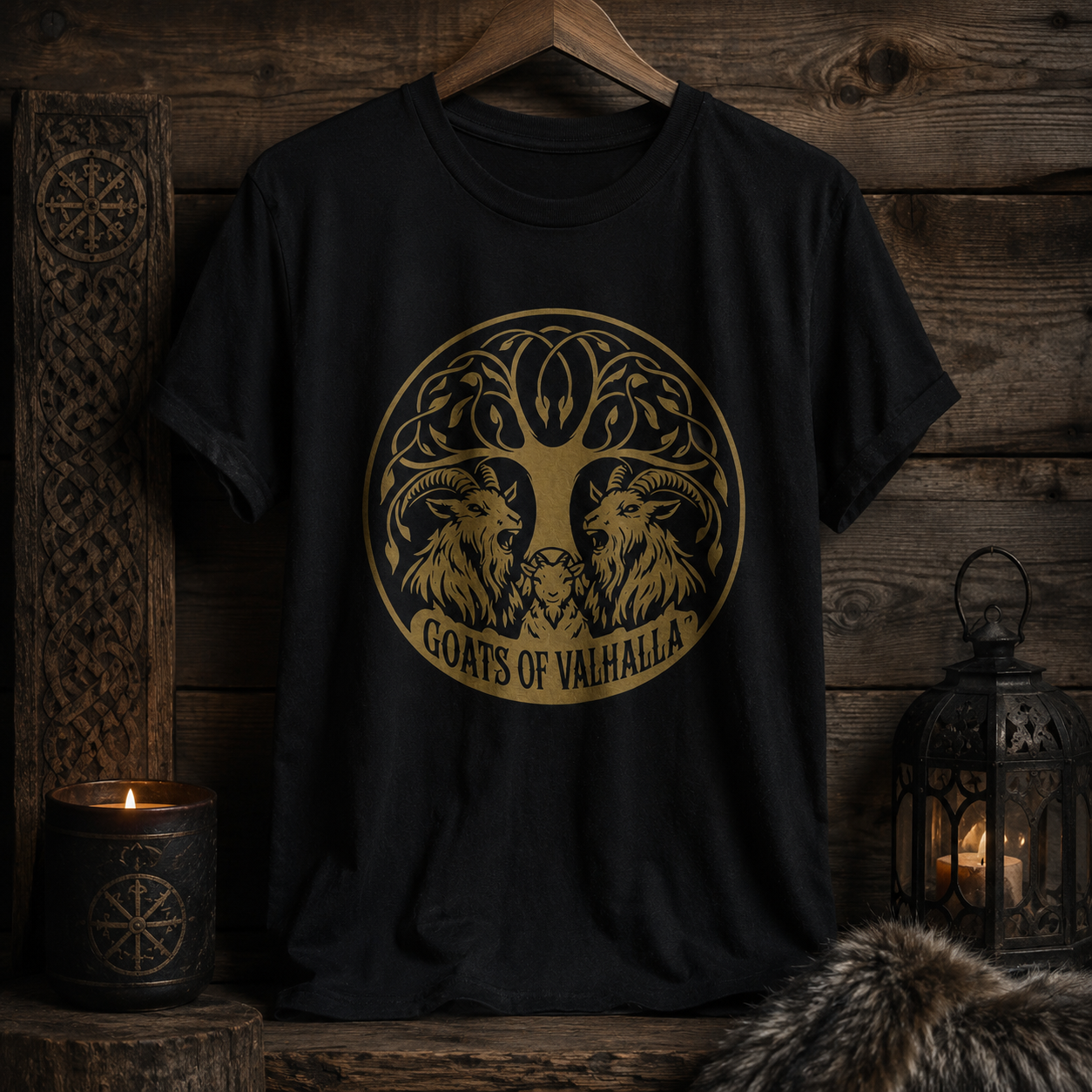 Goats of Valhalla Unisex Softstyle T-Shirt, Birds of Valhalla, T-Shirt, Printify
