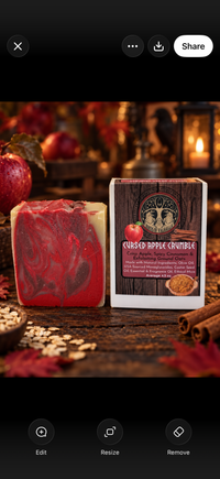 Cursed Apple Crumble Seasonal Soap with Ground Oats for Exfoliation