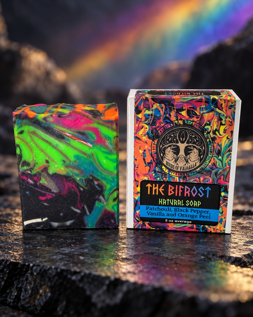 The Bifrost - Vanilla, Patchouli, and Black Pepper Soap, Birds of Valhalla, Bar Soap, Birds of Valhalla